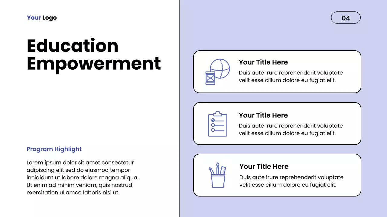 Blue Modern Impact Report Presentation