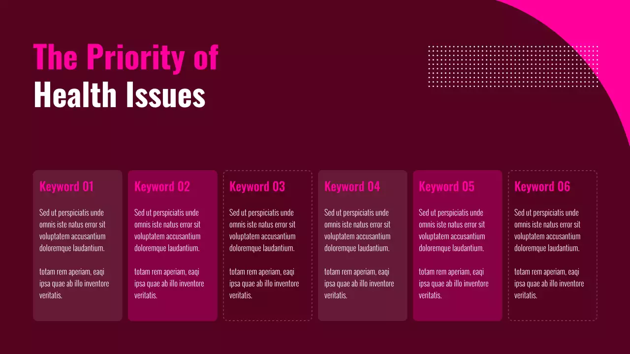 Pink and Black Women's Health Presentation