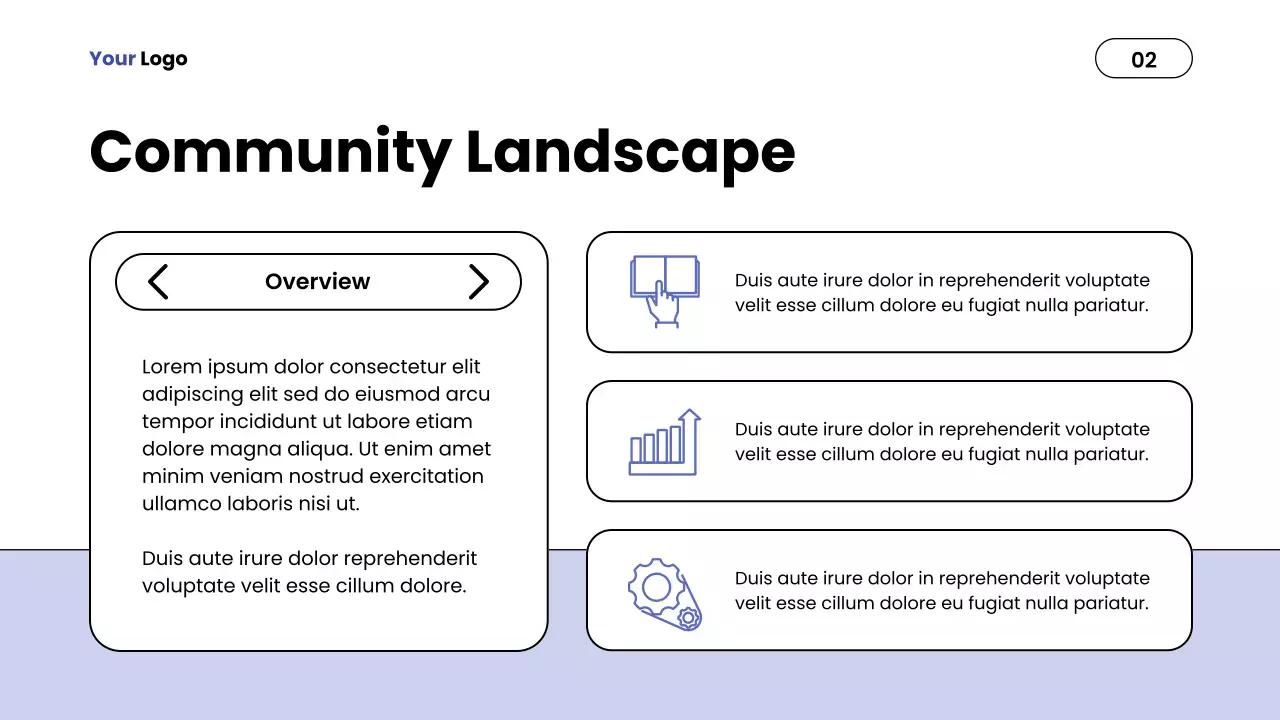 Blue Modern Impact Report Presentation