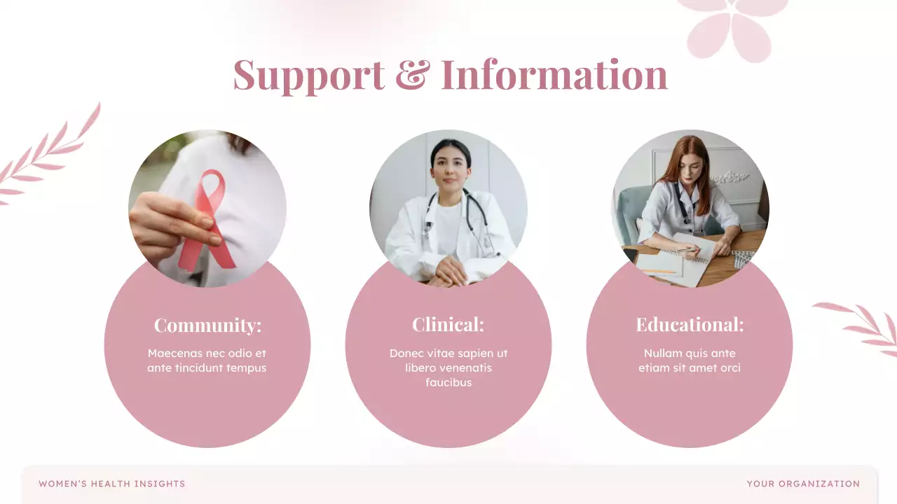 Pink Elegant Health Guide Presentation
