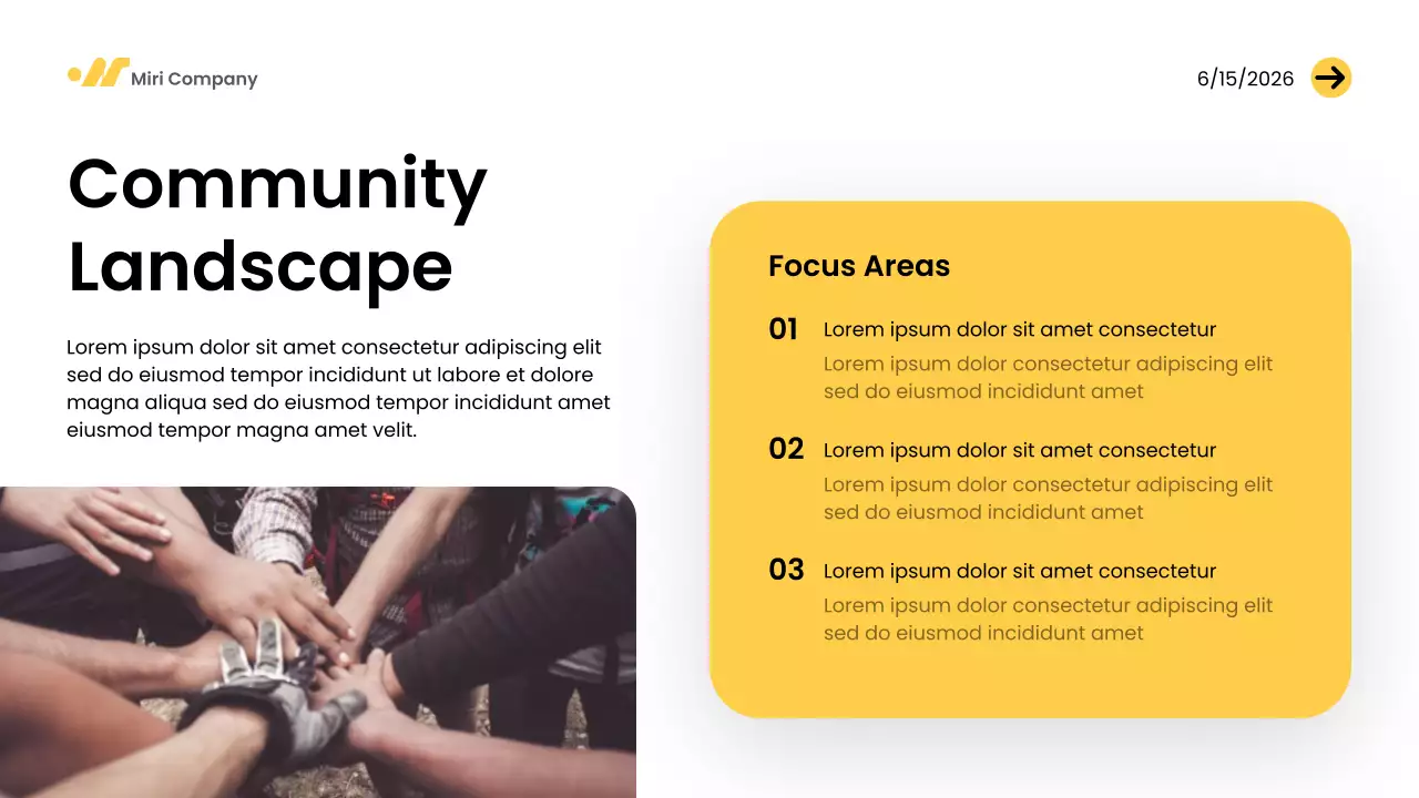 Yellow Modern Community Presentation