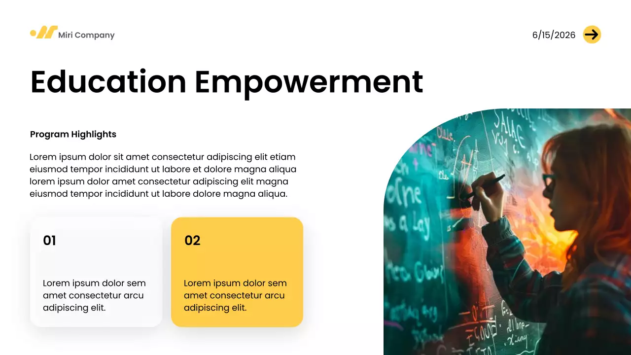 Yellow Modern Community Presentation