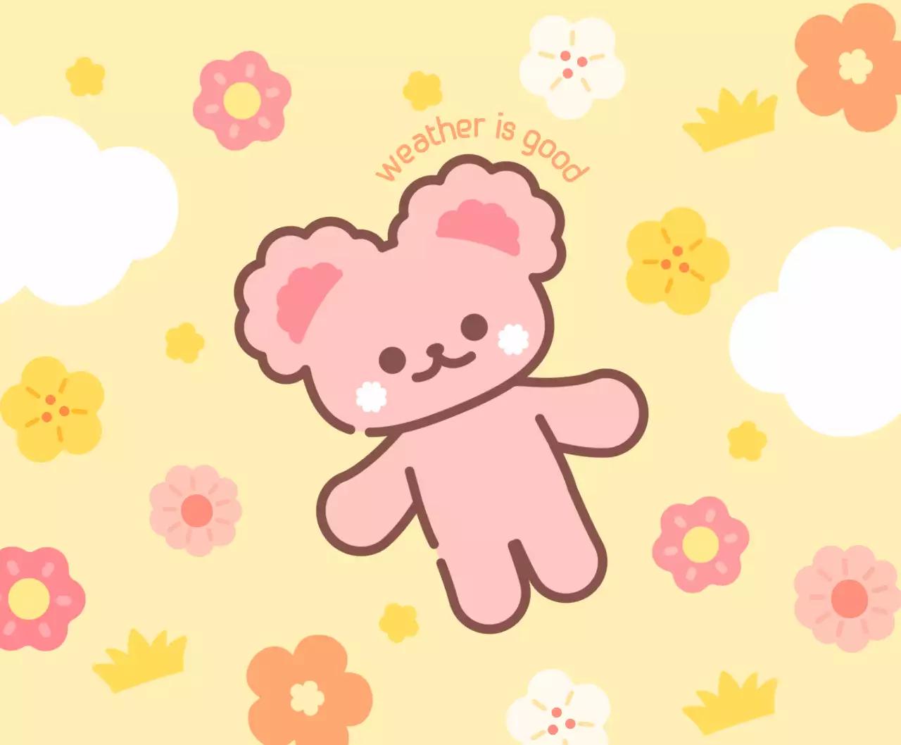 노랑 아기자기한 캐릭터 다꾸