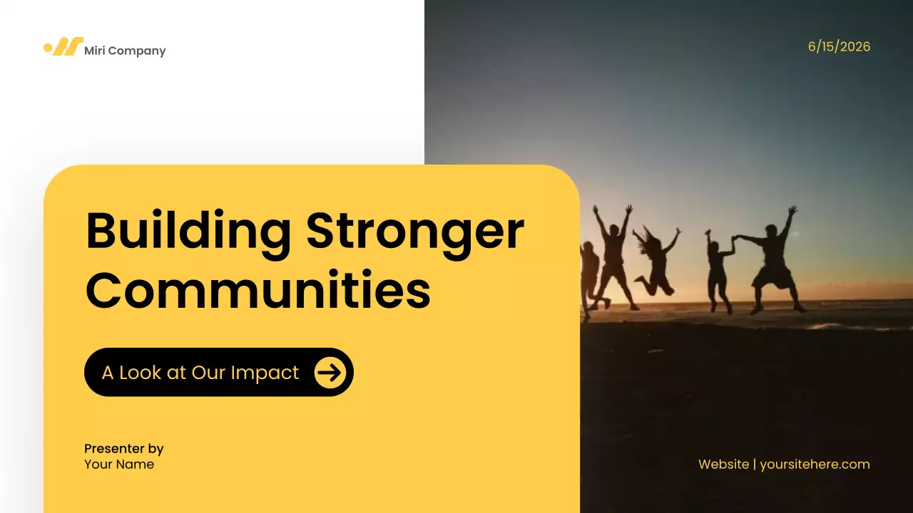 Yellow Modern Community Presentation