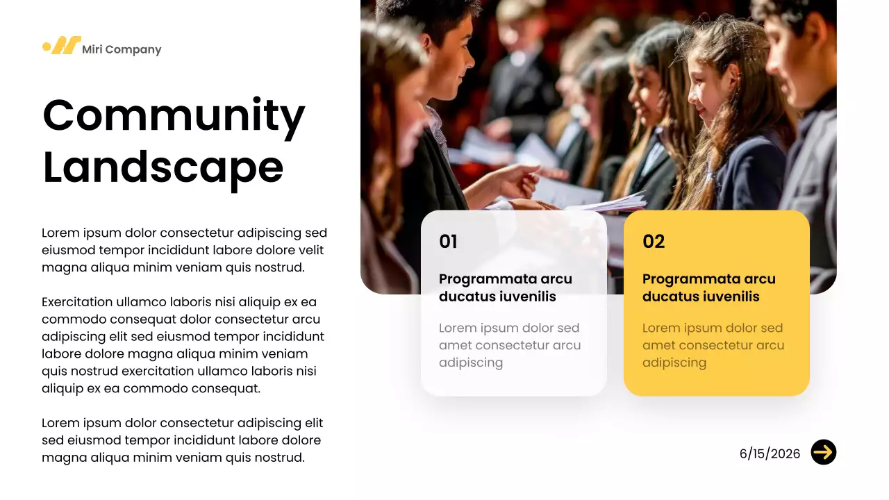 Yellow Modern Community Presentation