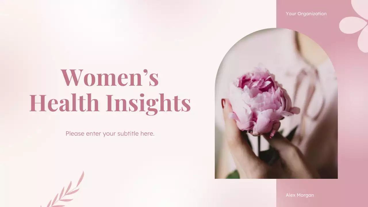 Pink Elegant Health Guide Presentation