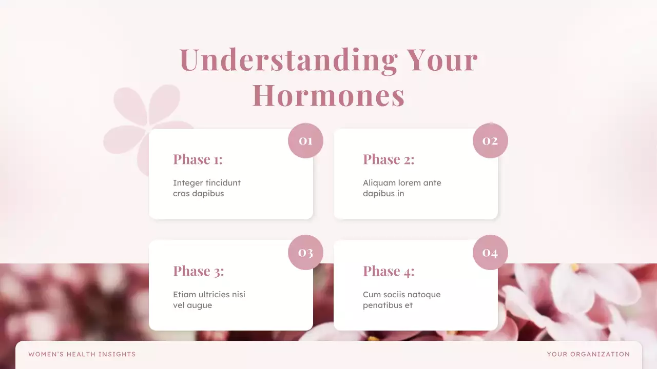 Pink Elegant Health Guide Presentation