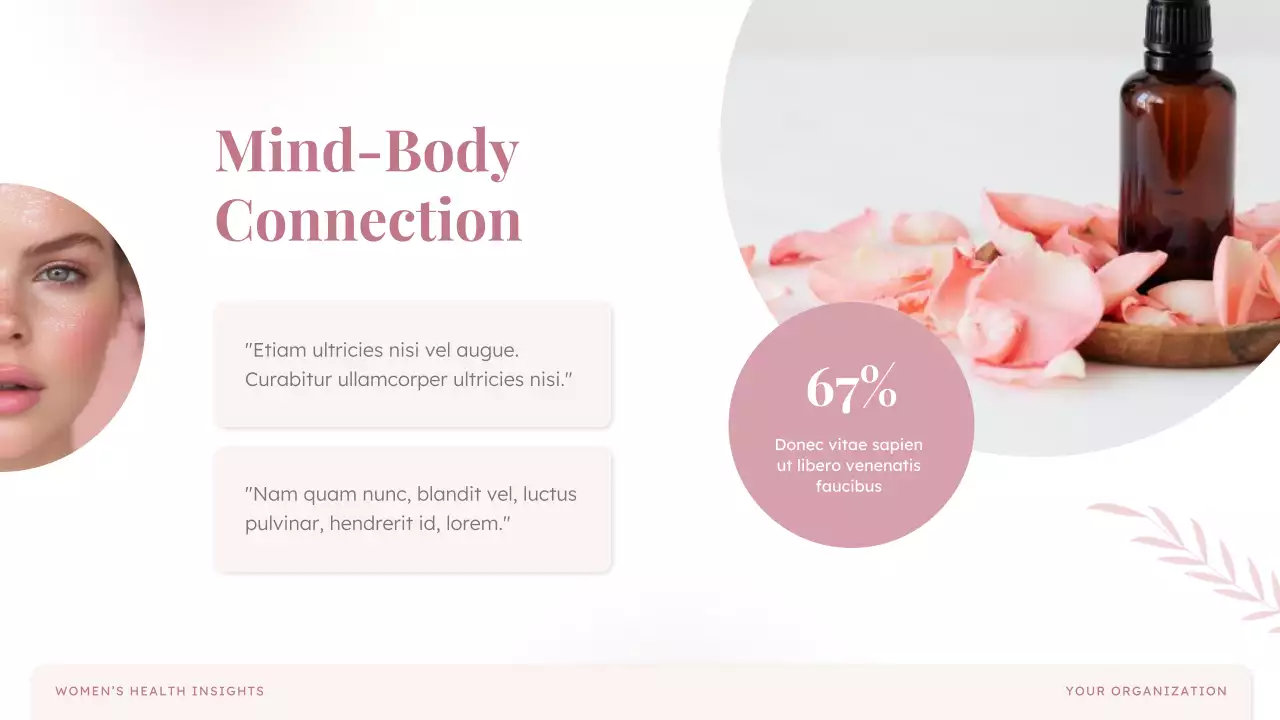 Pink Elegant Health Guide Presentation