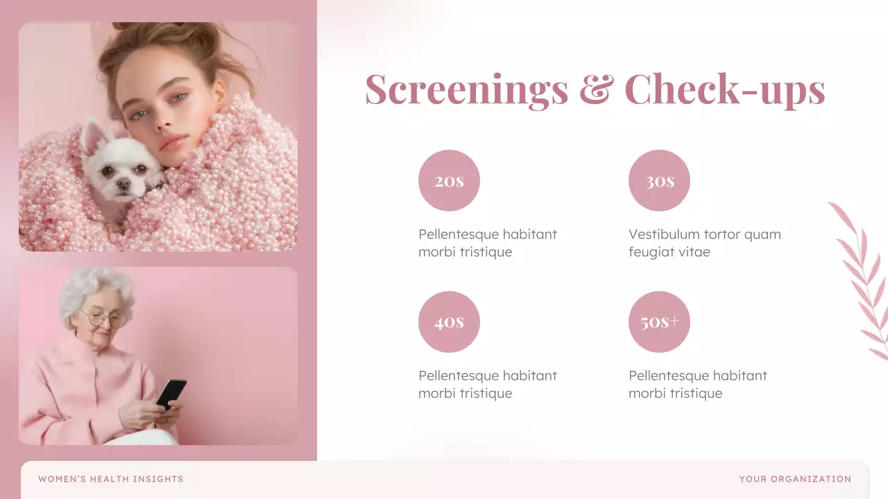 Pink Elegant Health Guide Presentation