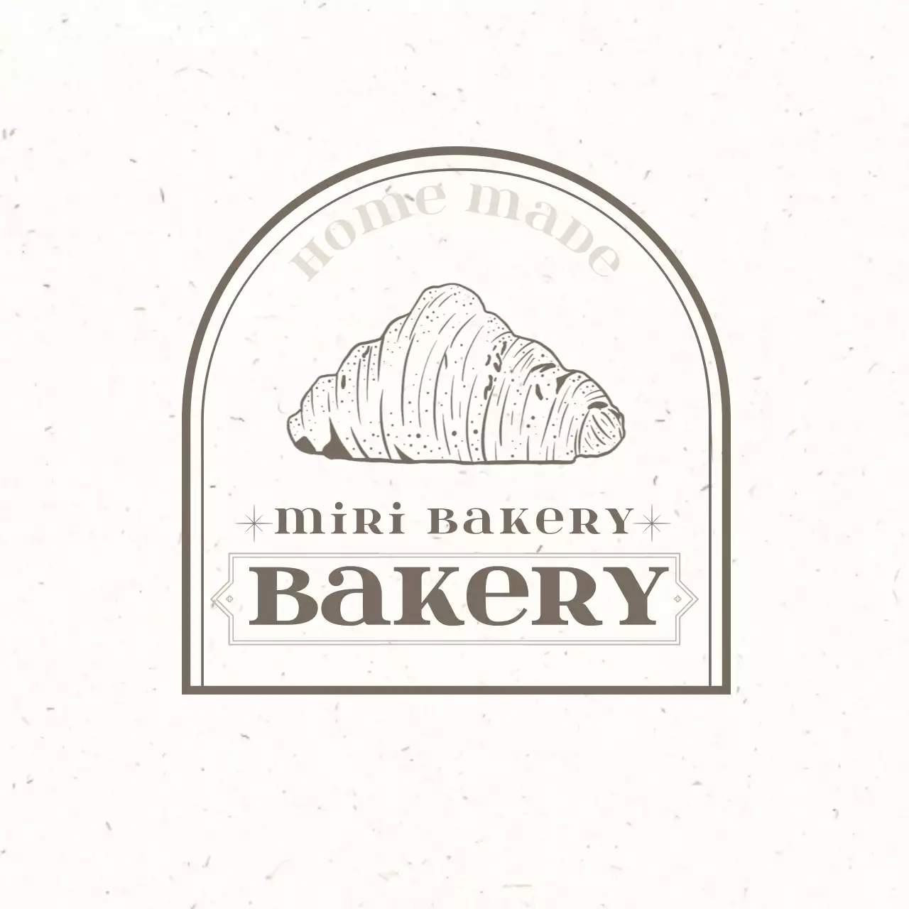 ベージュ洗練されたロゴ