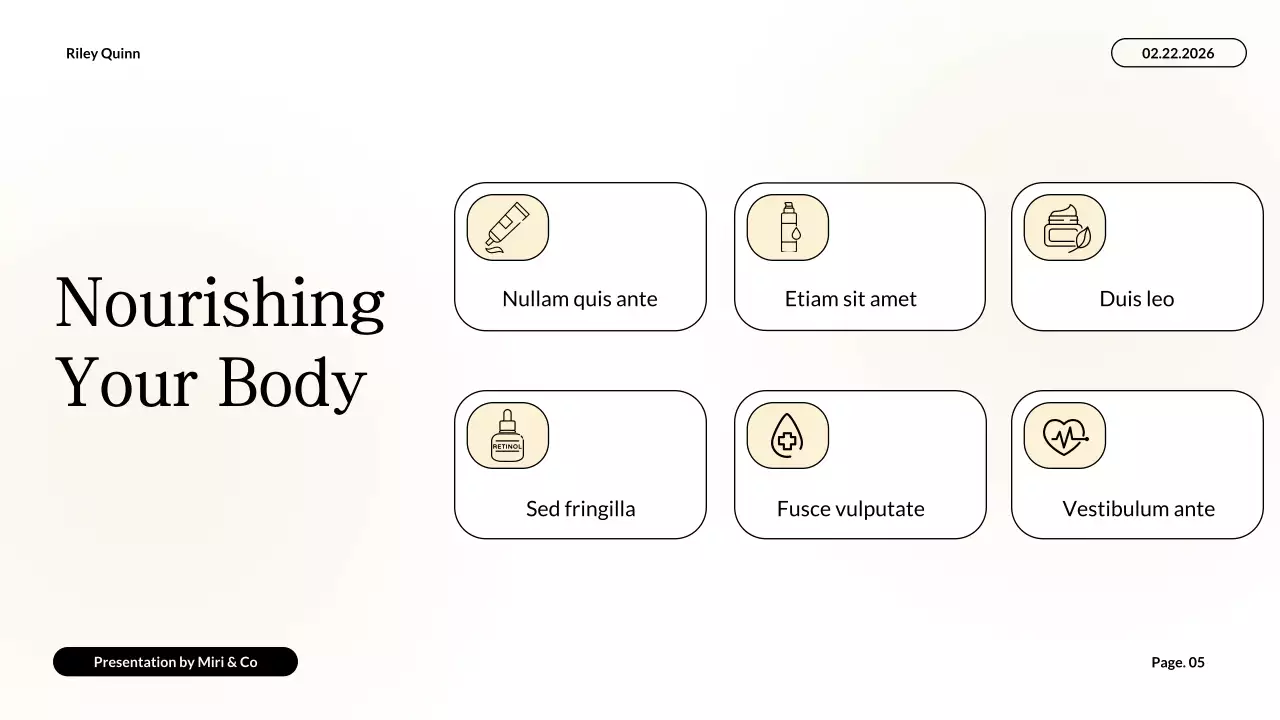 White Professional Health Guide Presentation