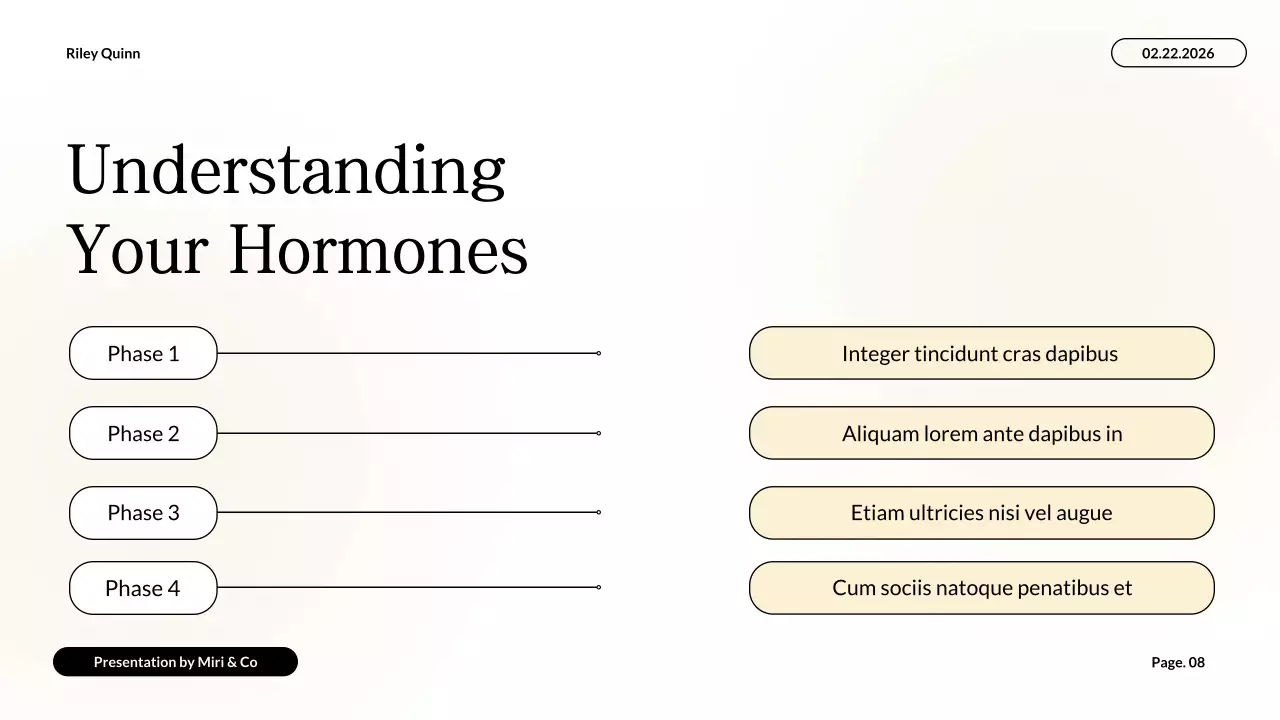 White Professional Health Guide Presentation