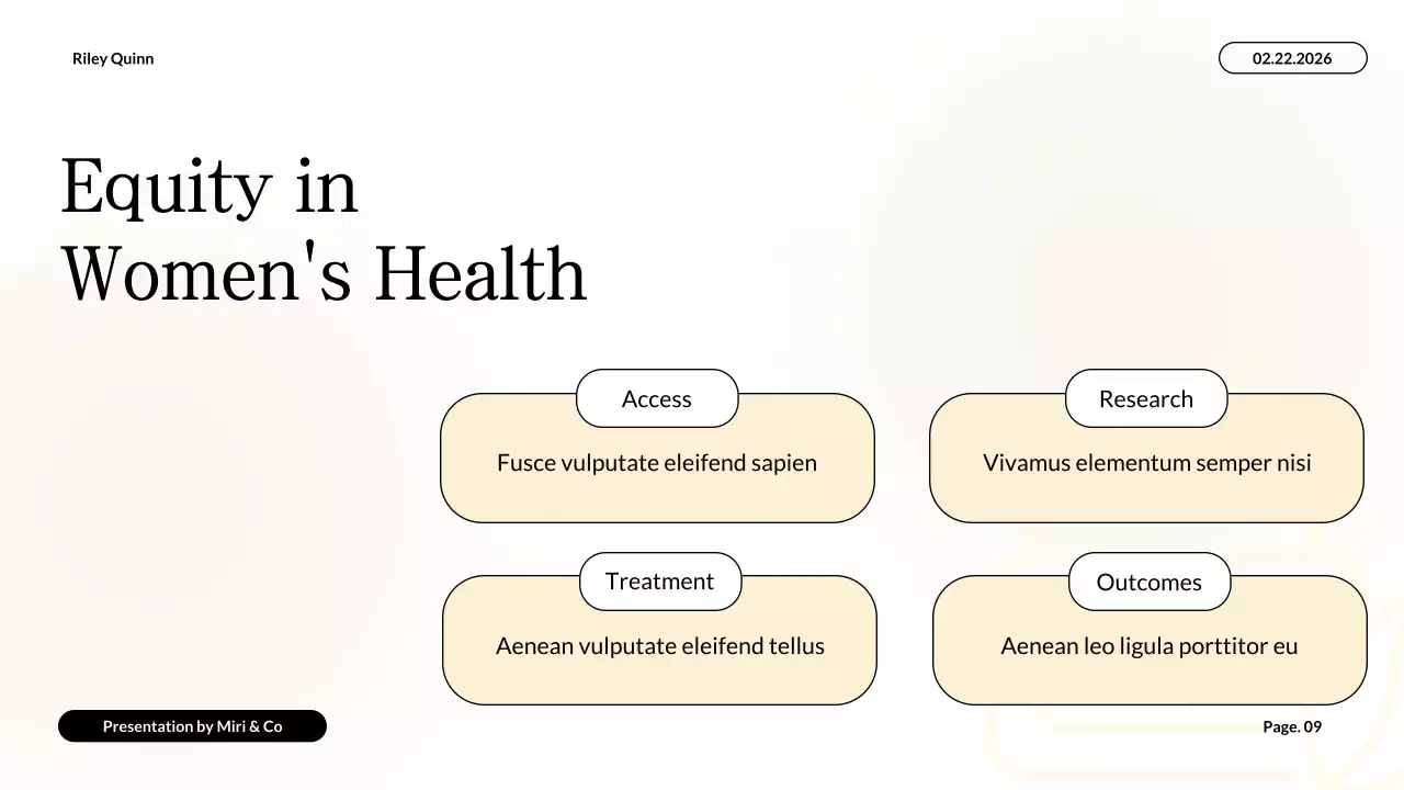 White Professional Health Guide Presentation