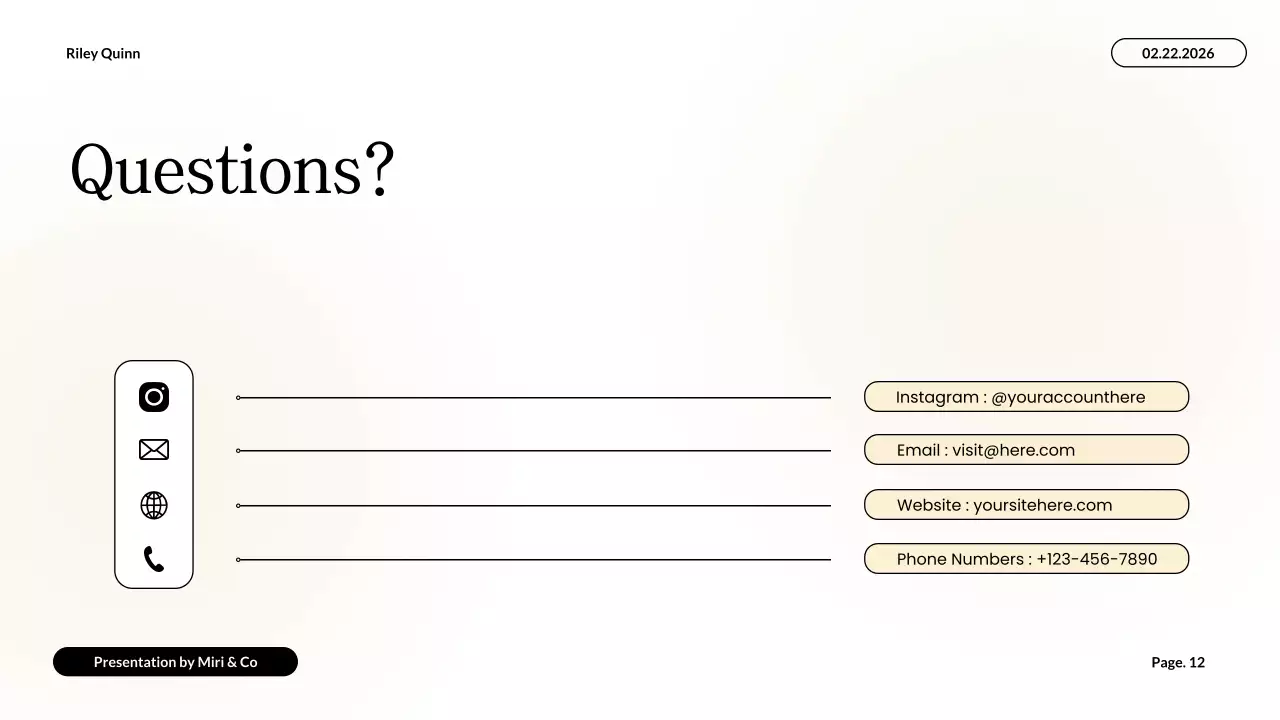 White Professional Health Guide Presentation