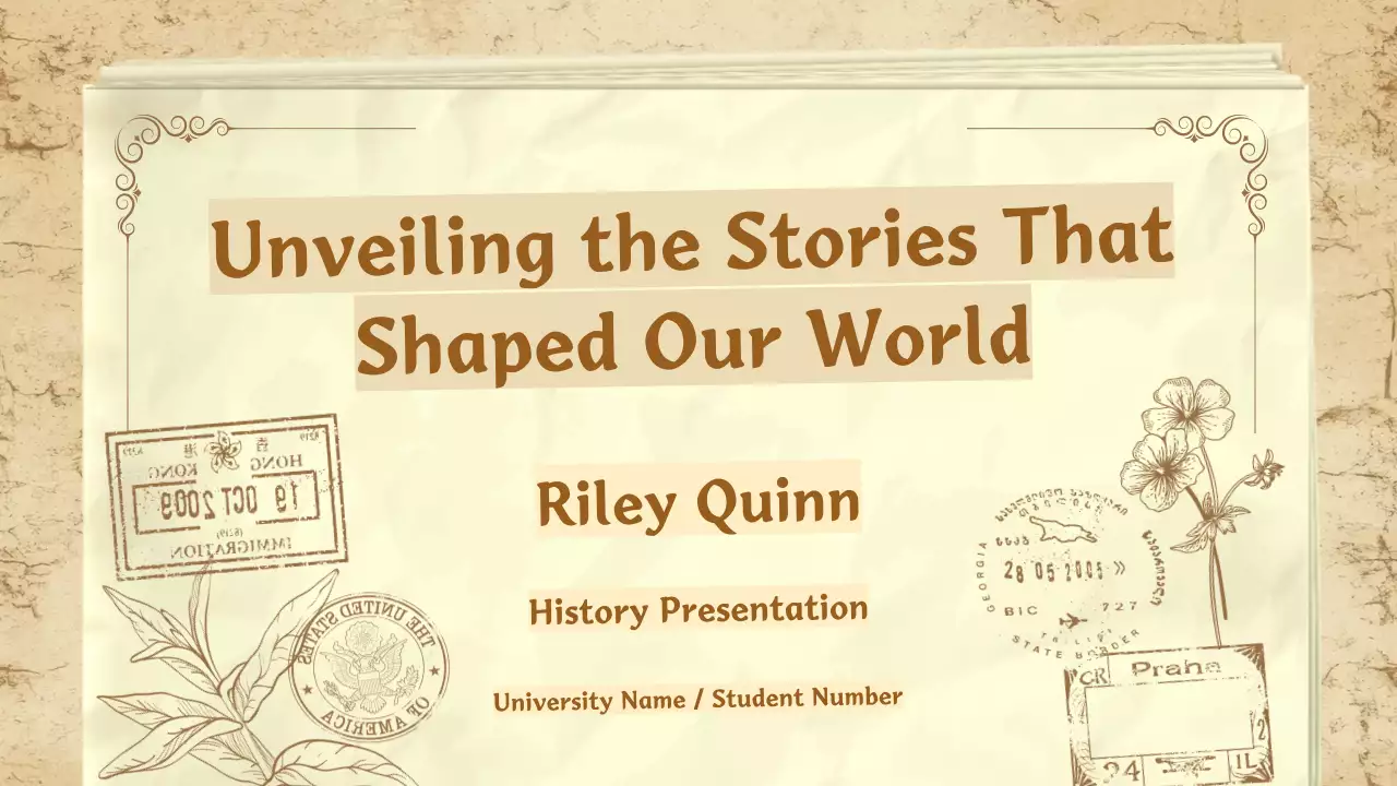 Brown Vintage Victorian History Presentation