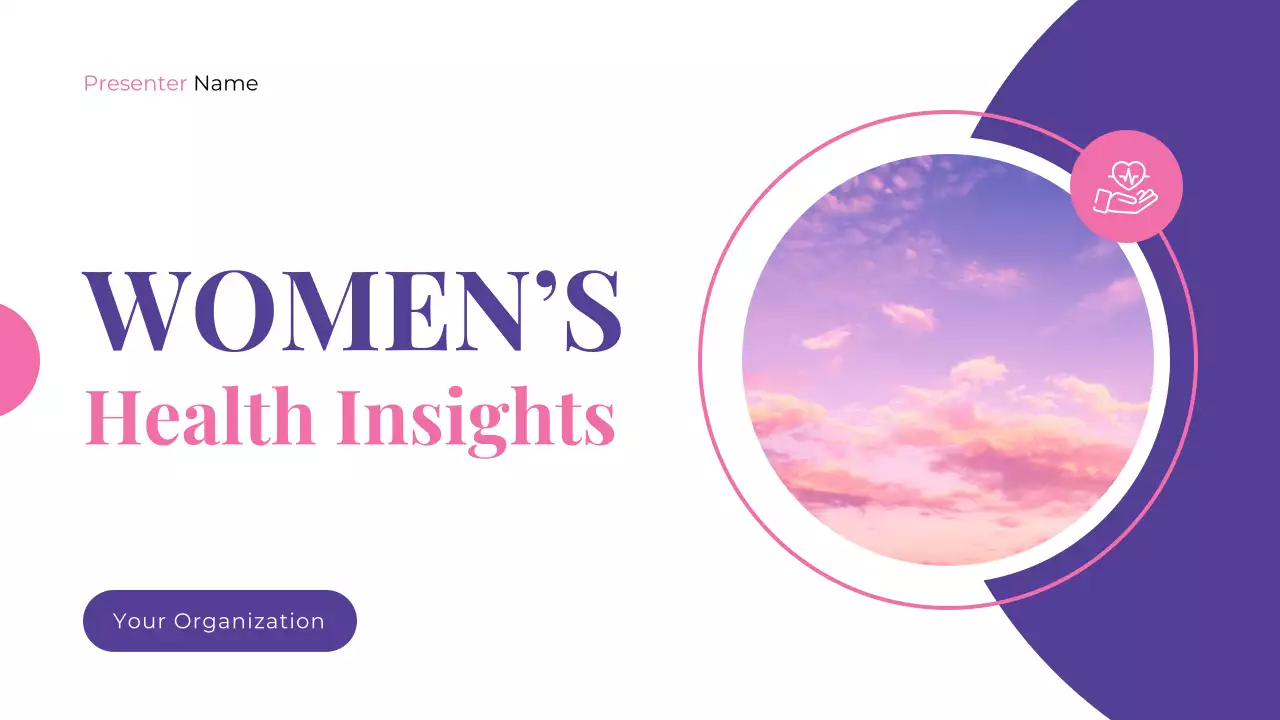 Purple and Pink Women's Health Presentation