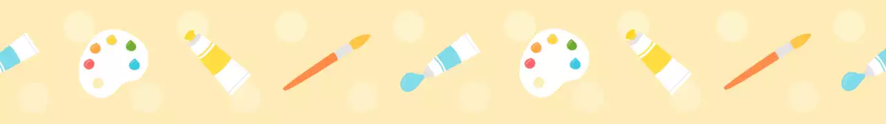 베이지 아기자기한 미술 스티커