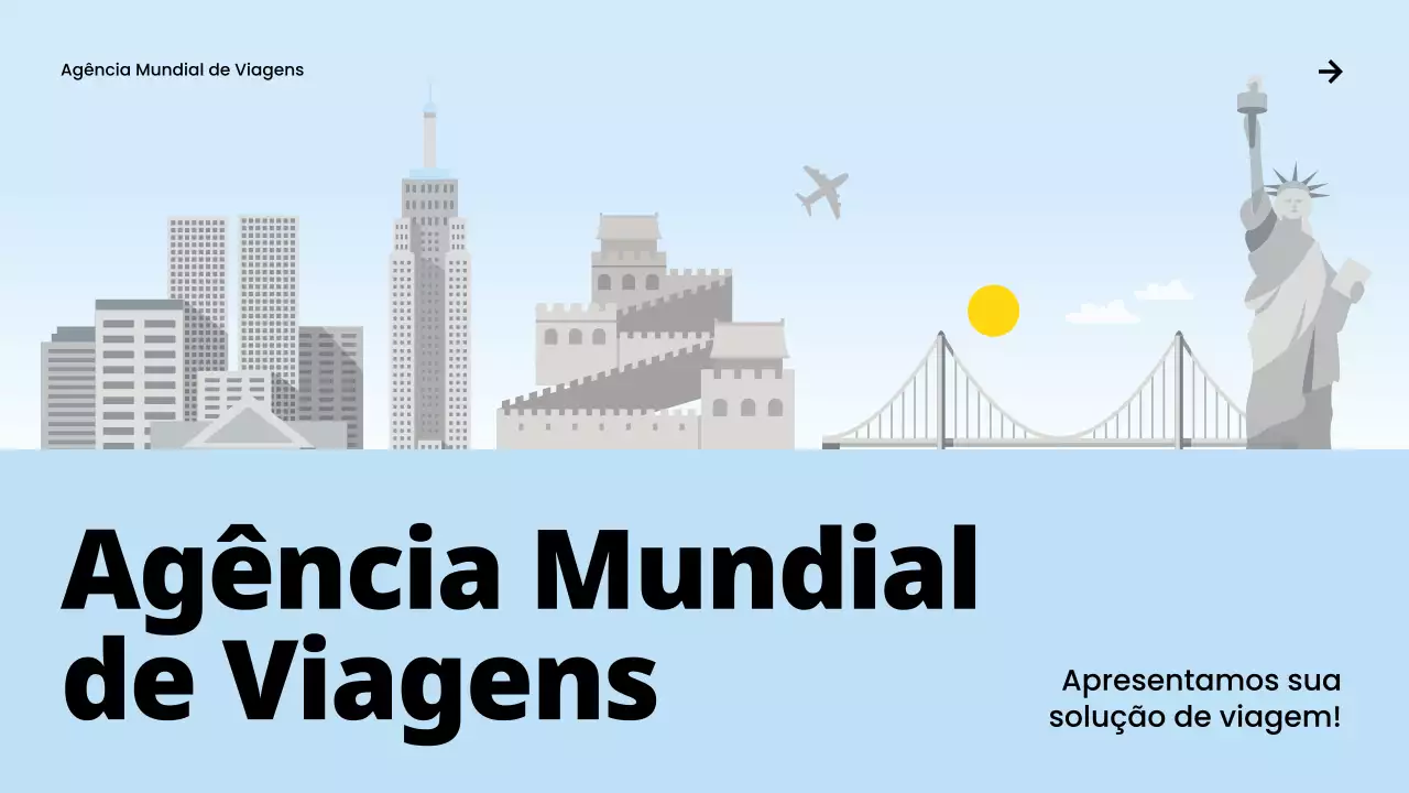 promoção de viagens blue modern