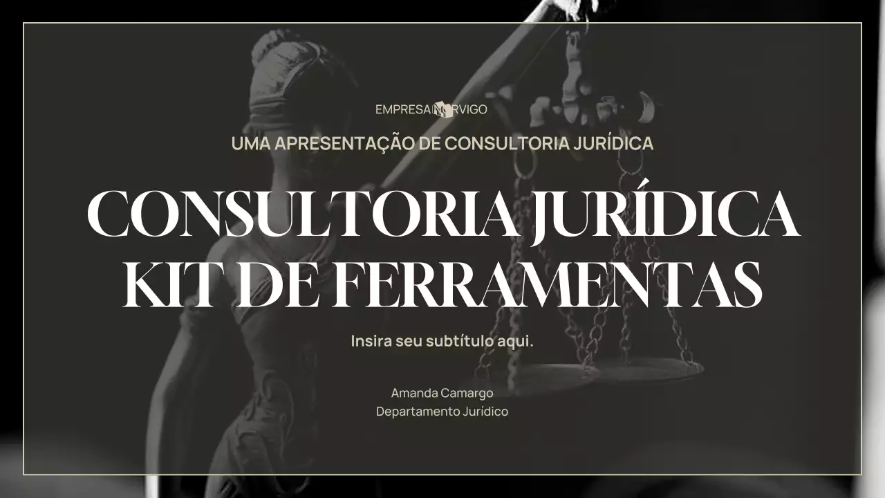 apresentação jurídica profissional cinza