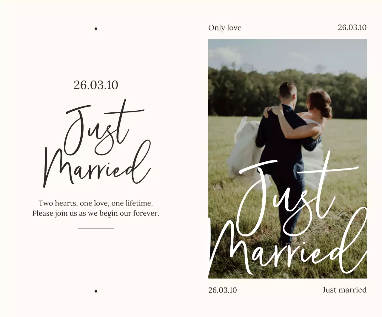 흰색 우아한 결혼 초대장