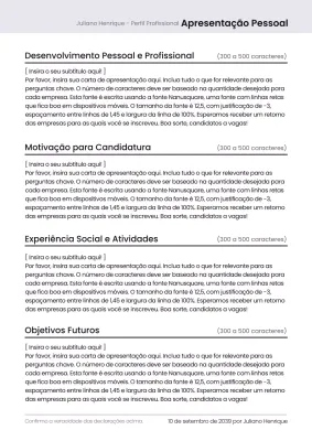 Modelo de currículo minimalista cinza