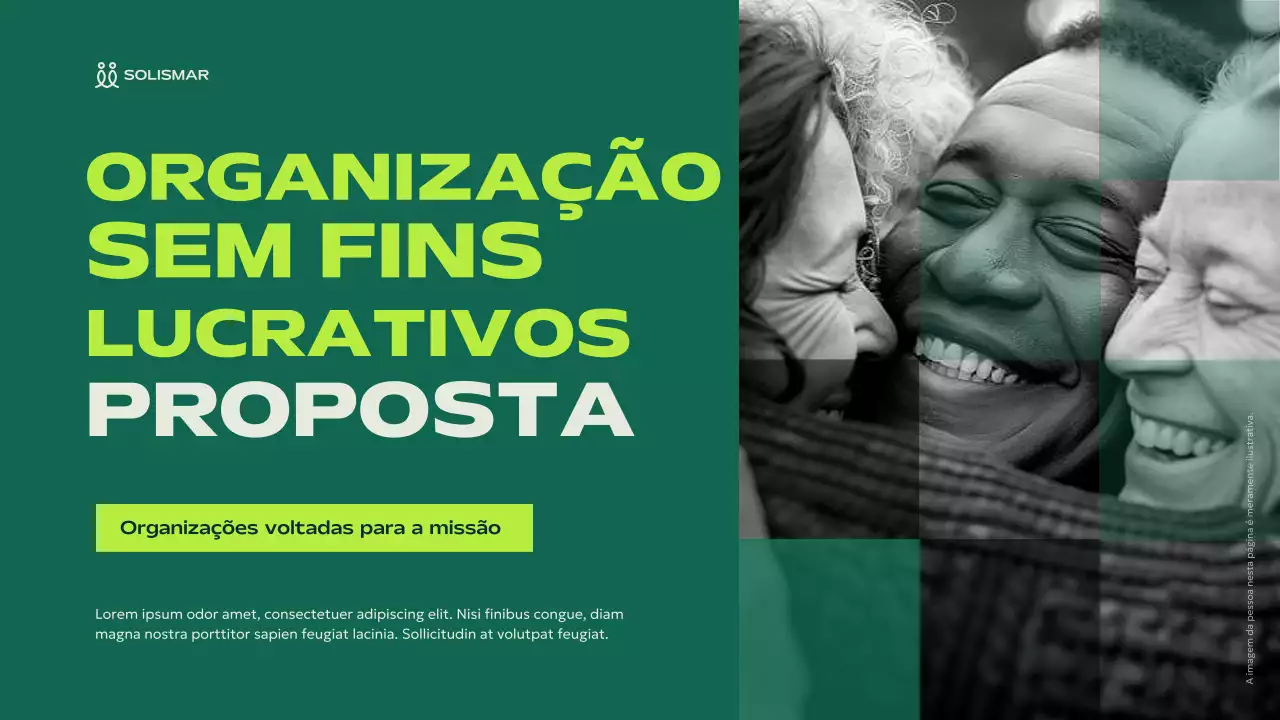 anúncio da green modern sem fins lucrativos