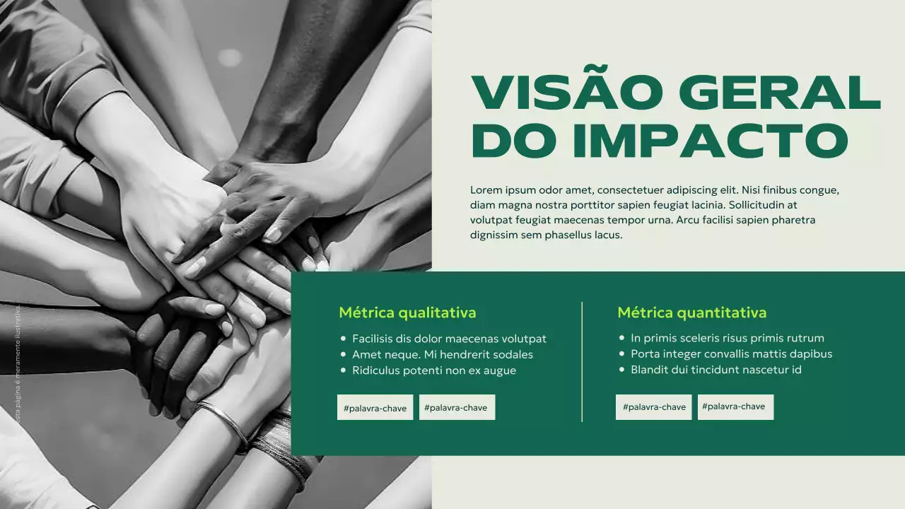 anúncio da green modern sem fins lucrativos