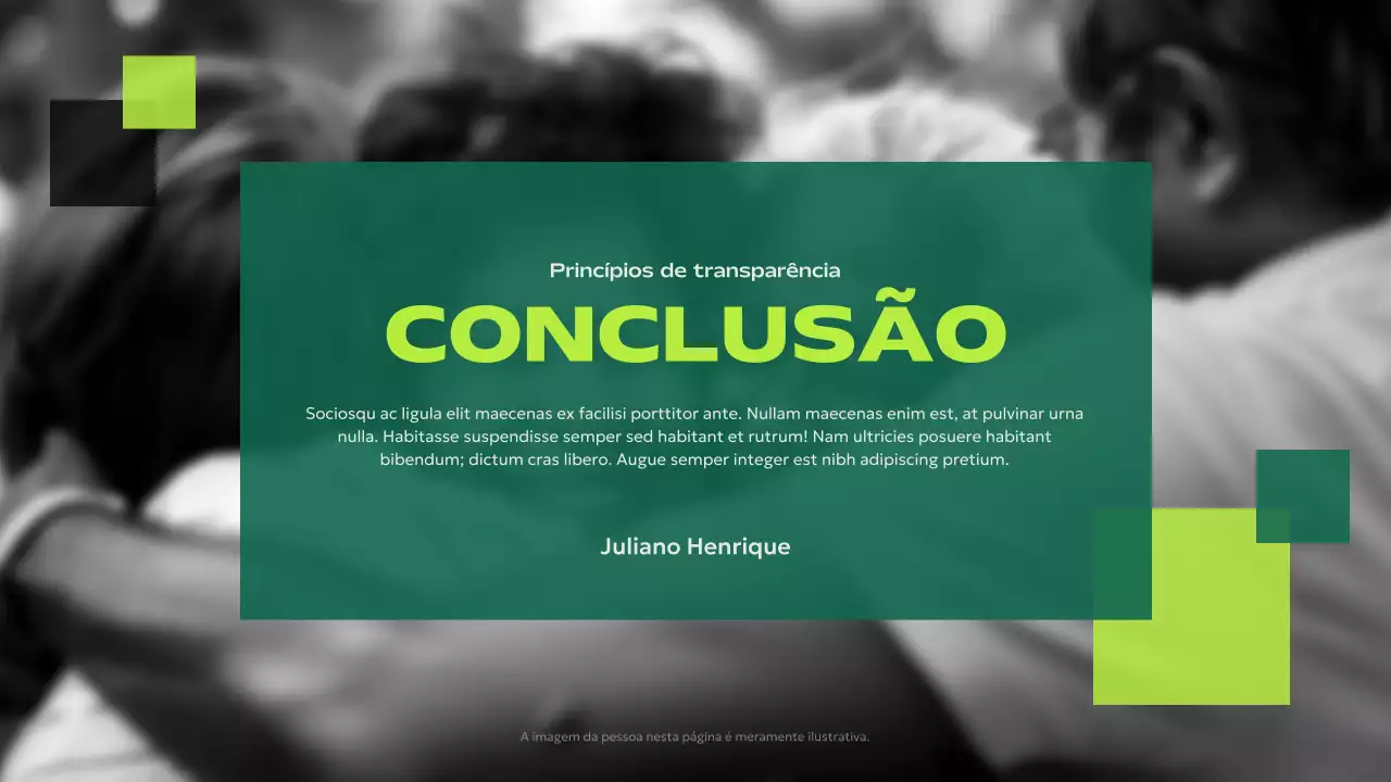 anúncio da green modern sem fins lucrativos