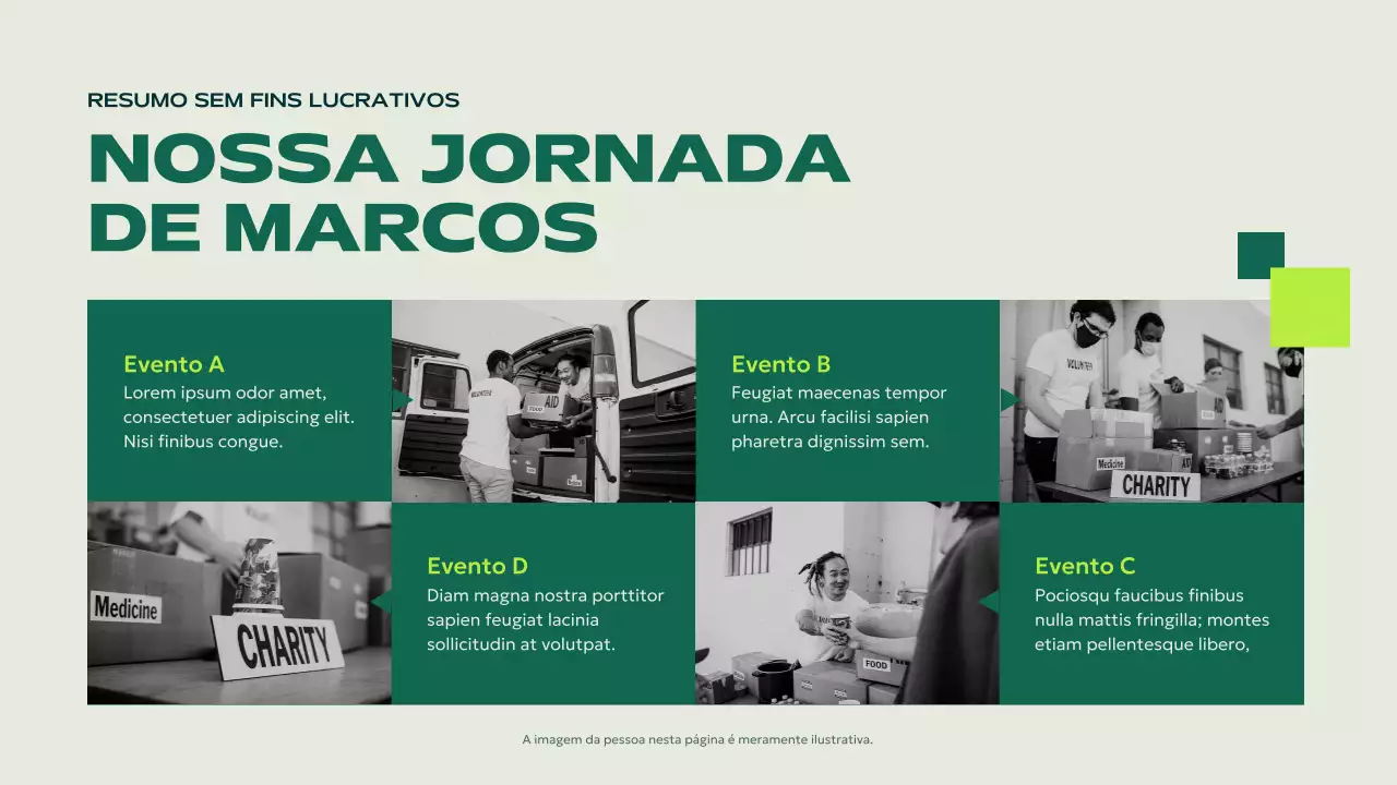 anúncio da green modern sem fins lucrativos