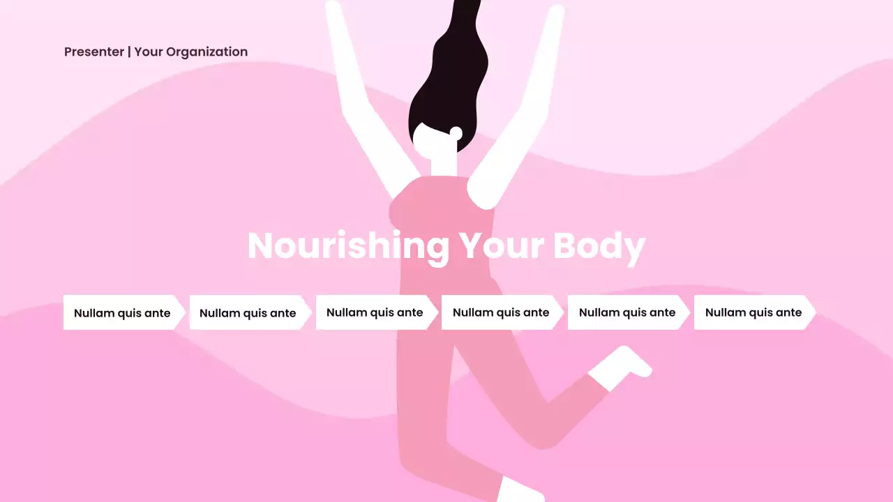 Pink Minimal Women's Health Presentation