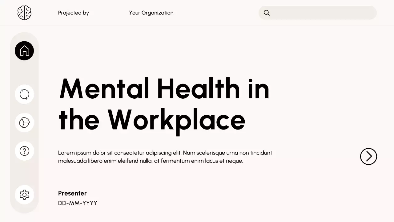 Clean and Professional Mental Health Presentation