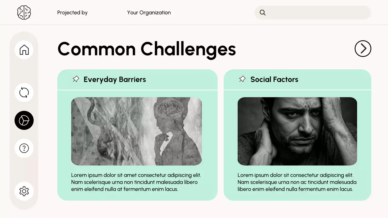 Clean and Professional Mental Health Presentation