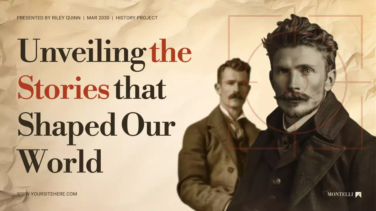 History Project in Classic Vintage Style for Education Presentation