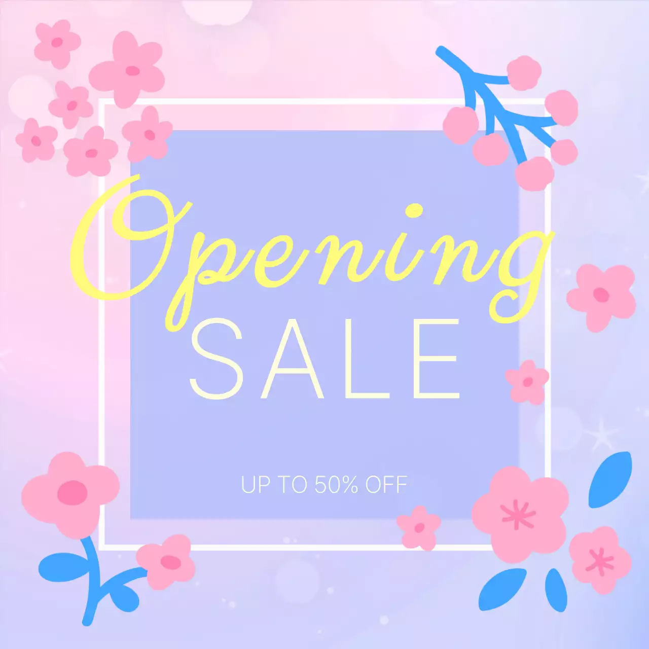 연보라핑크 꽃 프로모션 광고