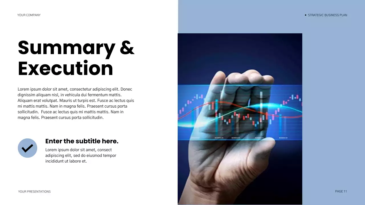 Blue Modern Business Plan Document Presentation