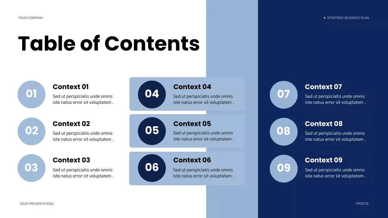 Blue Modern Business Plan Document Presentation