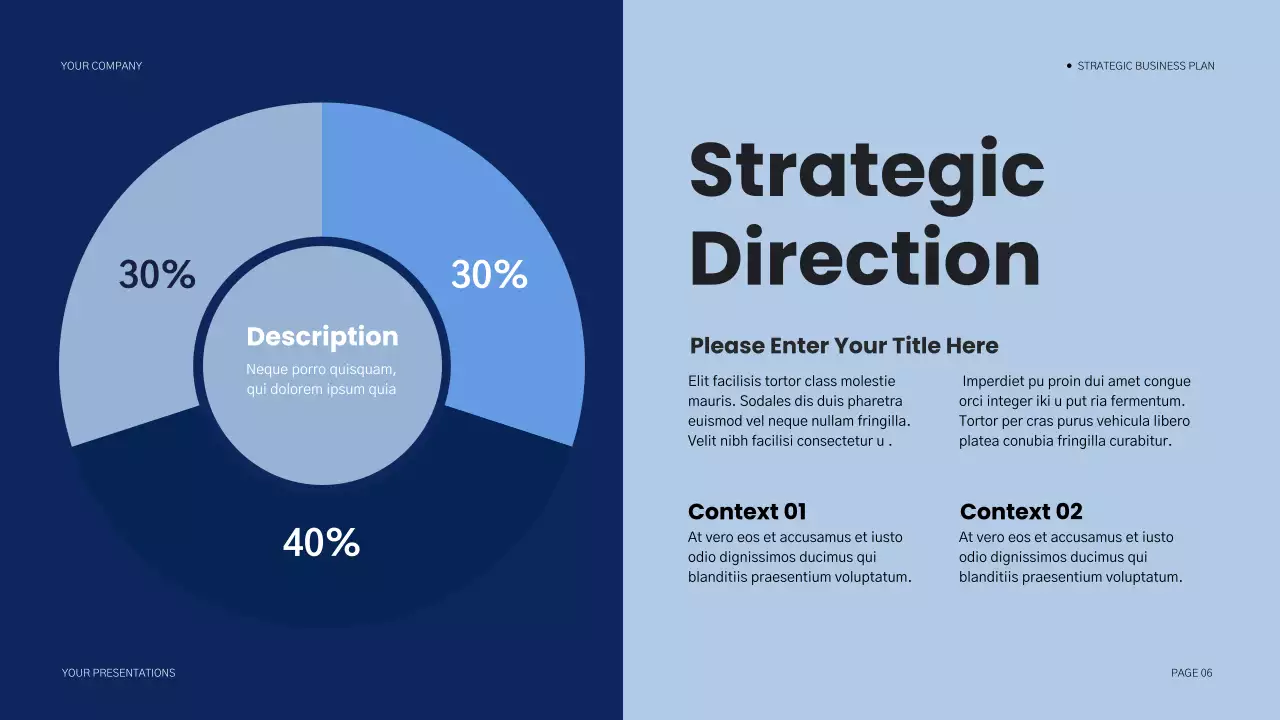 Blue Modern Business Plan Document Presentation