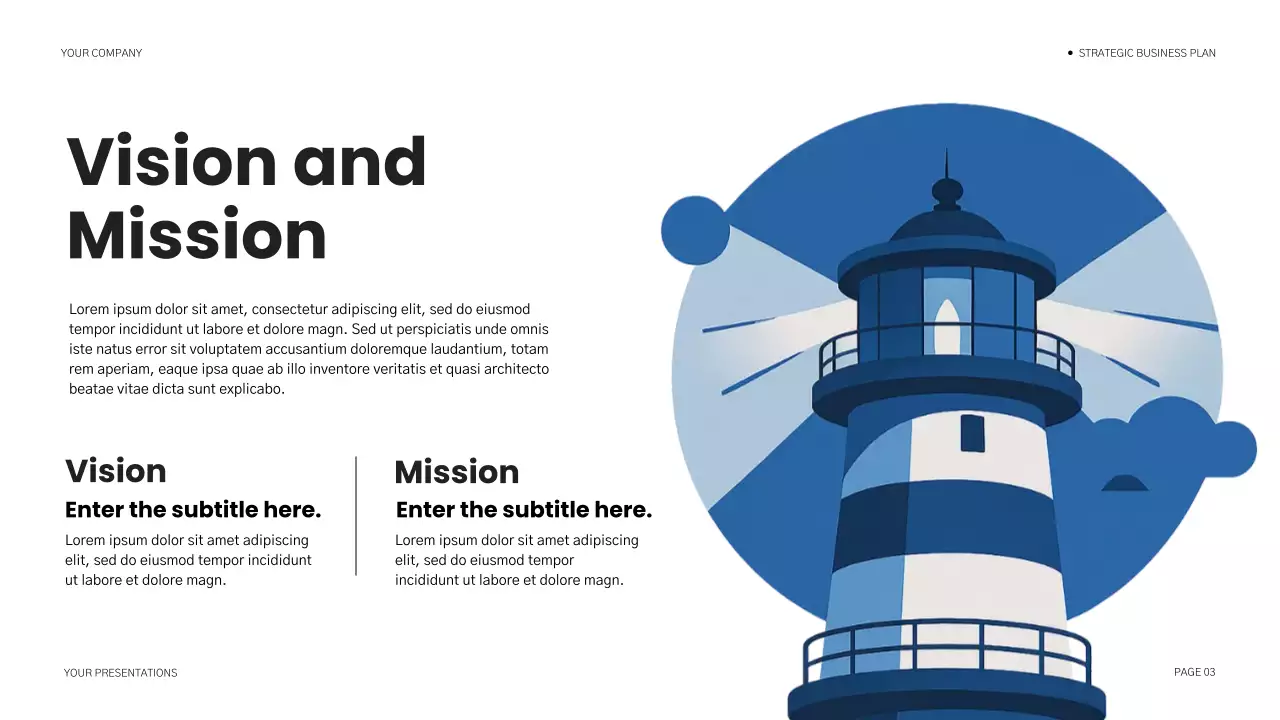 Blue Modern Business Plan Document Presentation