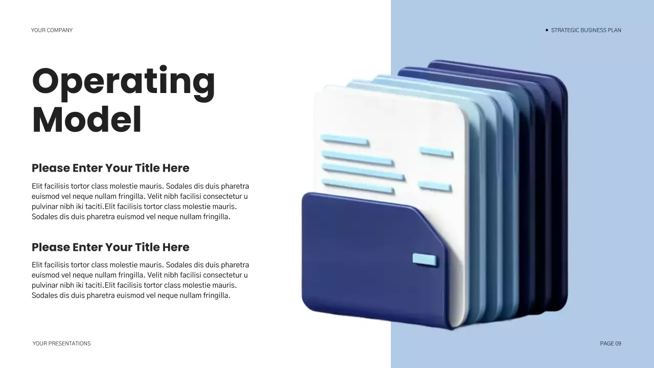 Blue Modern Business Plan Document Presentation