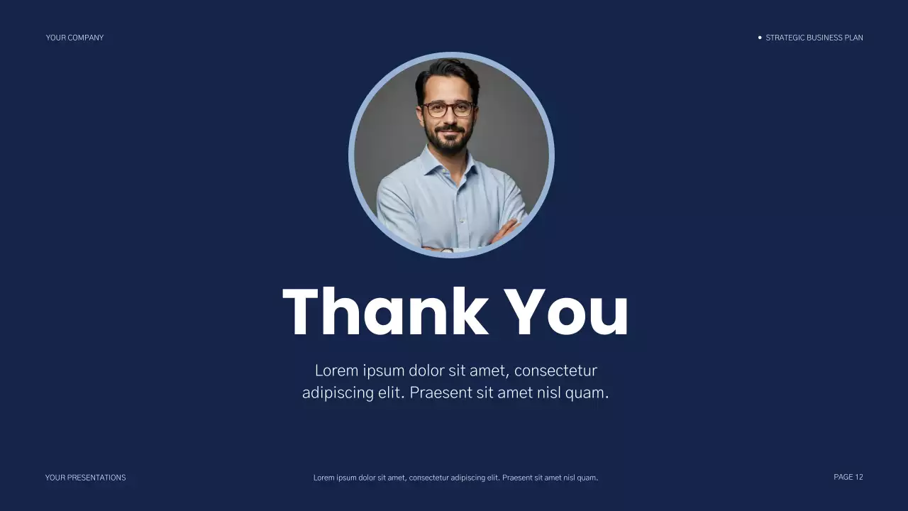 Blue Modern Business Plan Document Presentation