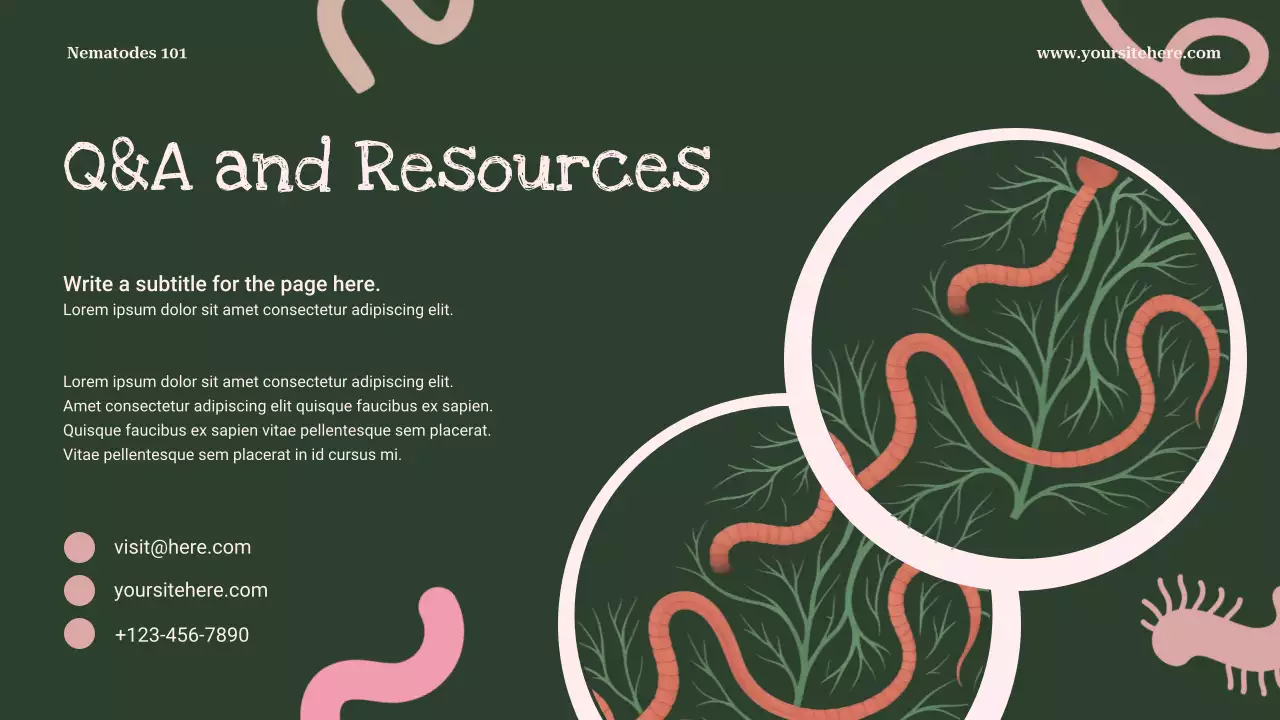 Pink Playful Biology Lecture Presentation