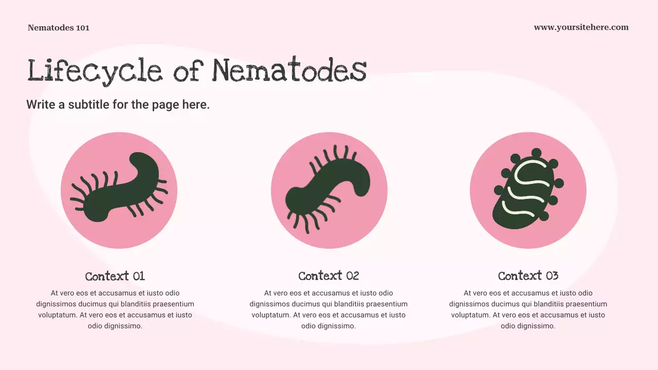 Pink Playful Biology Lecture Presentation