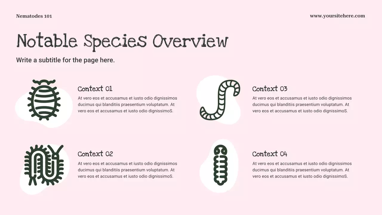 Pink Playful Biology Lecture Presentation