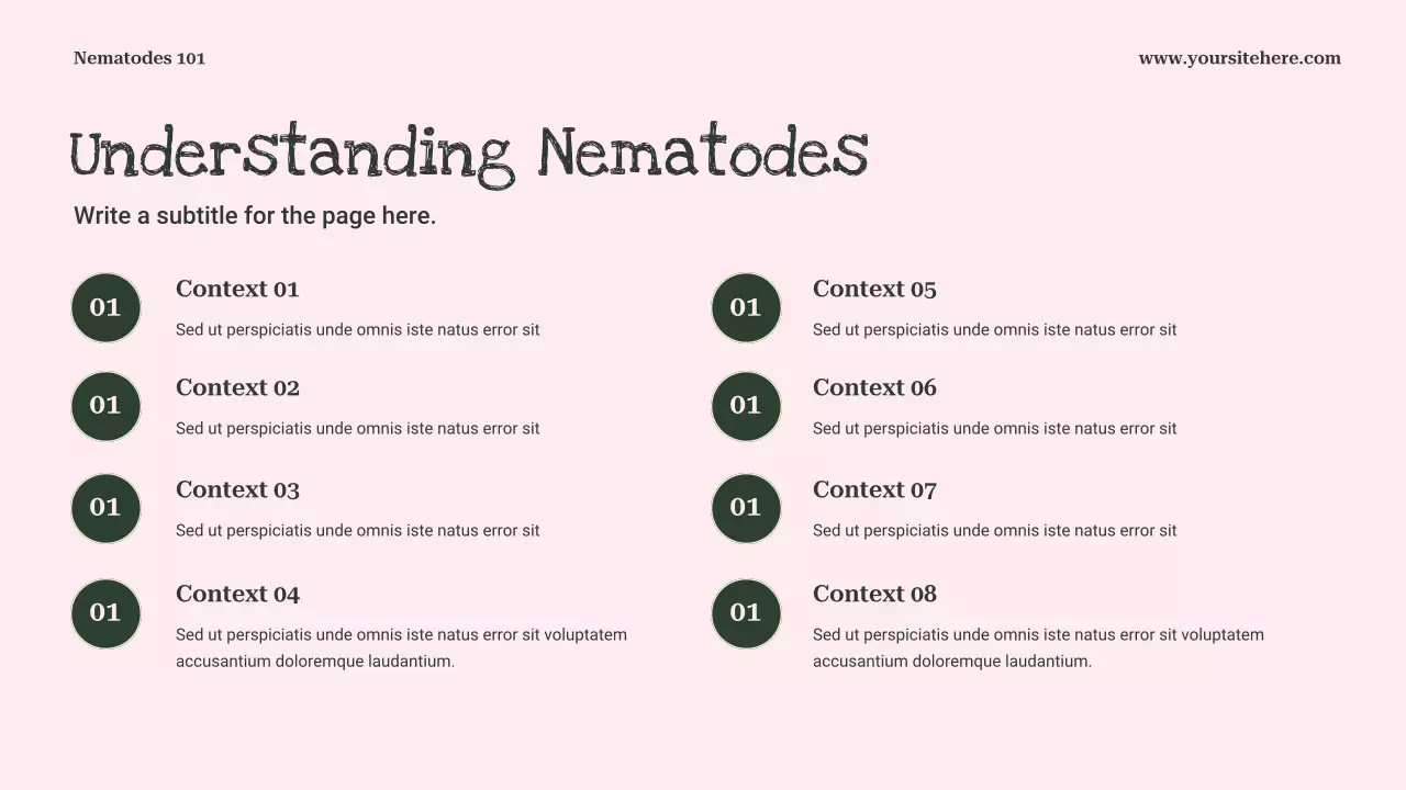 Pink Playful Biology Lecture Presentation