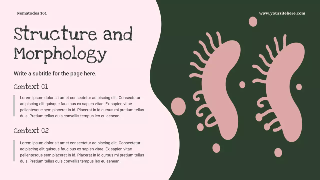 Pink Playful Biology Lecture Presentation