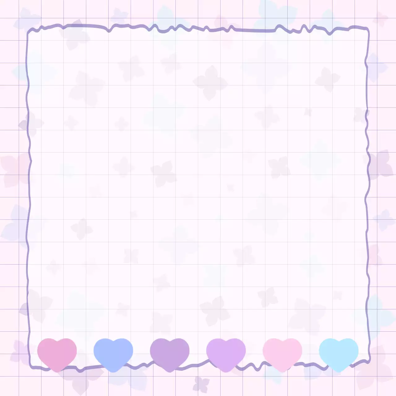 연보라 아기자기한 메모지 디자인