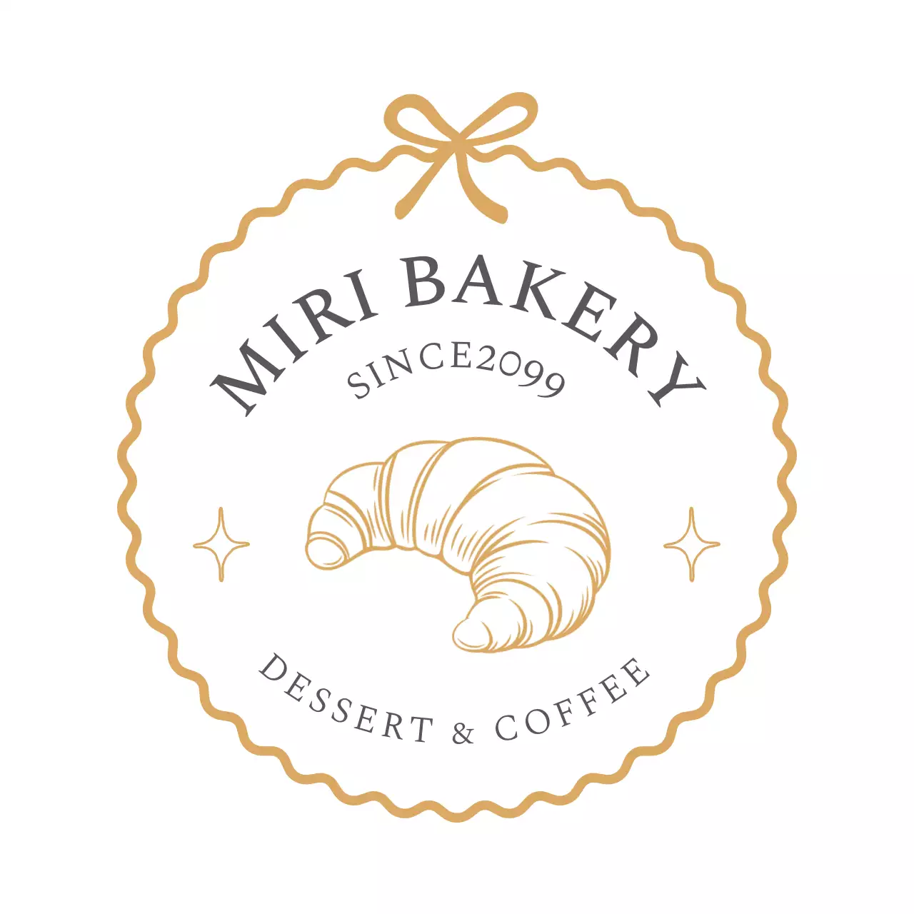 ベージュ イラスト パン屋 ロゴ