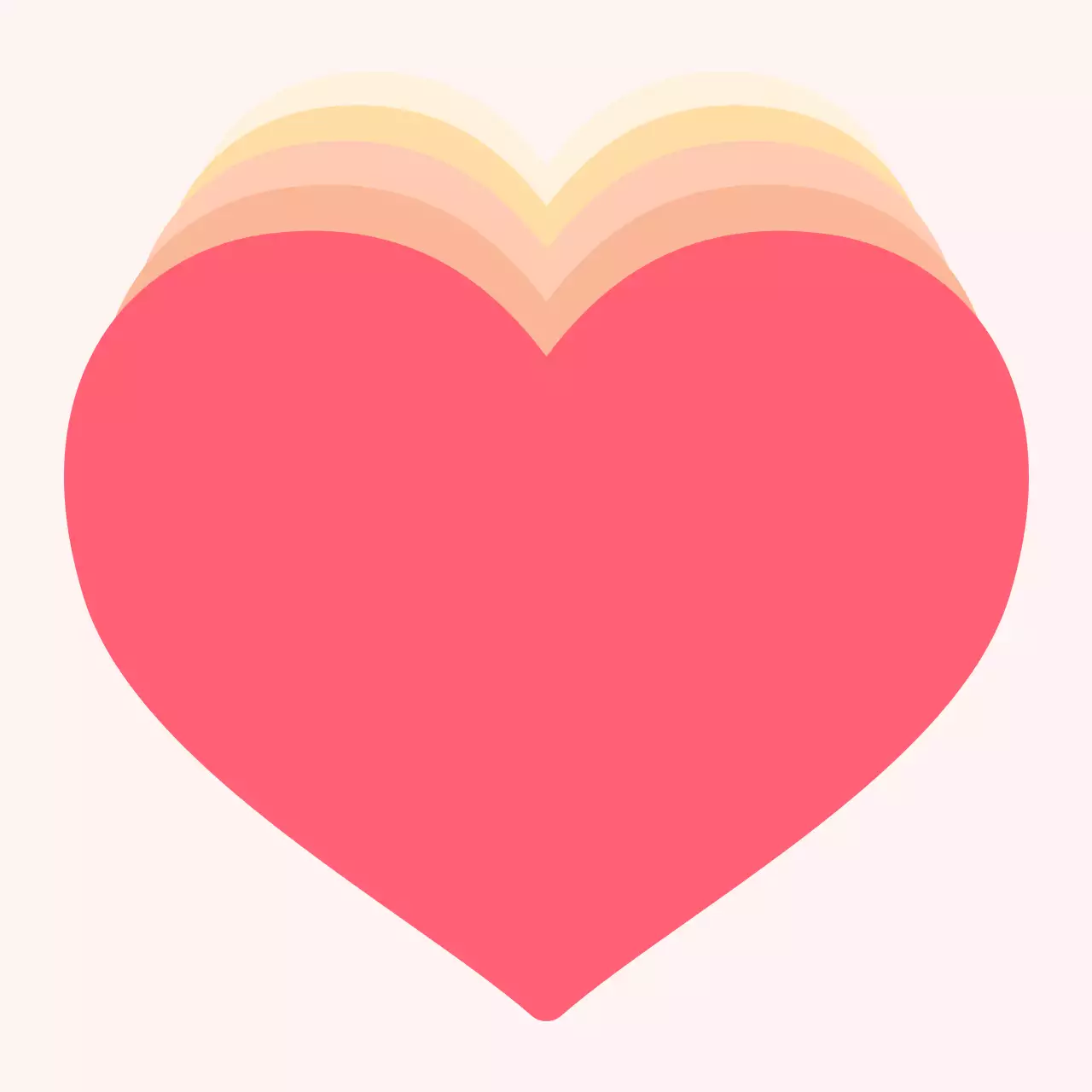 핑크 심플 사랑 엽서