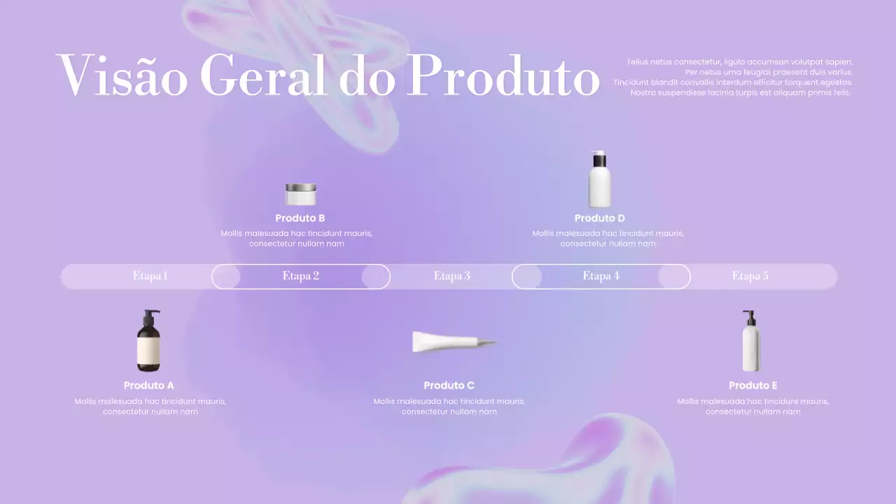 anúncio de catálogo de produtos moderno em tons pastel