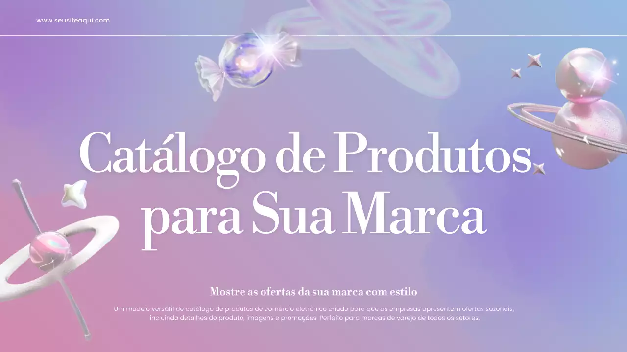 anúncio de catálogo de produtos moderno em tons pastel